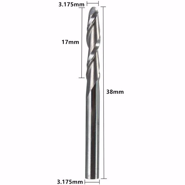 2 Sets Lot 10pcs 1/8 Inch Shank 2 Flutes Carbide Ball Nose End Mills 17mm Cnc Cutting Tool Wood Milling Cutter 1
2 Sets Lot 10pcs 1/8 Inch Shank 2 Flutes Carbide Ball Nose End Mills 17mm Cnc Cutting Tool Wood Milling Cutter 1