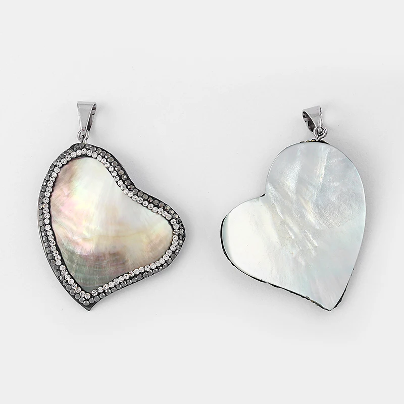 1pcs Shell Heart Shape Pendant Paved Crystal Rhinestone DIY Necklace Jewellery Making Finding
1pcs Shell Heart Shape Pendant Paved Crystal Rhinestone DIY Necklace Jewellery Making Finding