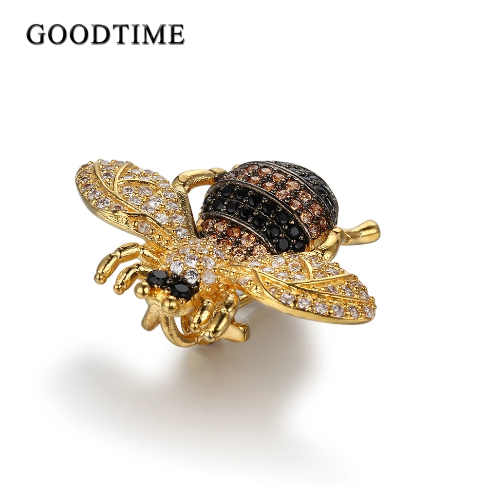

Vintage Brooch Jewelry Multicolor AAA Zircon Charming Lovely Bee Insect Brooches For Women Pin Jewelry Suit Bags Shirts Clothing