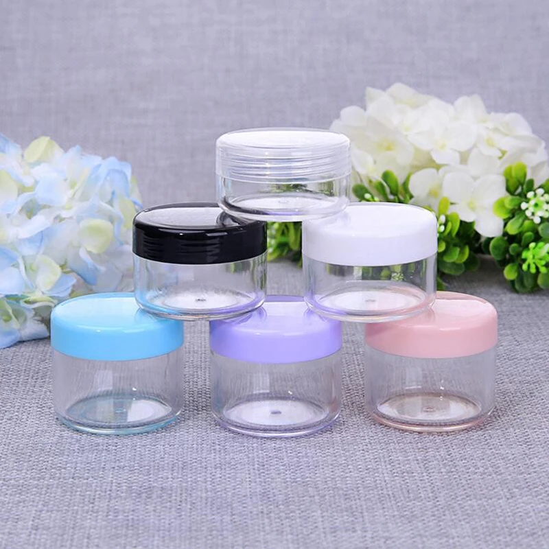 10g 15g 20g Cosmetics Jar Box Makeup Cream Nail Art Cosmetic Bead Storage Pot Container Bottle Portable Plastic Case 50pcs/lot
10g 15g 20g Cosmetics Jar Box Makeup Cream Nail Art Cosmetic Bead Storage Pot Container Bottle Portable Plastic Case 50pcs/lot