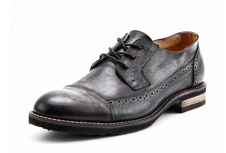England Style Men Round Toes Genuine Leather Lace Up Handmade Dress Shoes Men Spring Autumn Retro Classical Business Dress Shoes
England Style Men Round Toes Genuine Leather Lace Up Handmade Dress Shoes Men Spring Autumn Retro Classical Business Dress Shoes