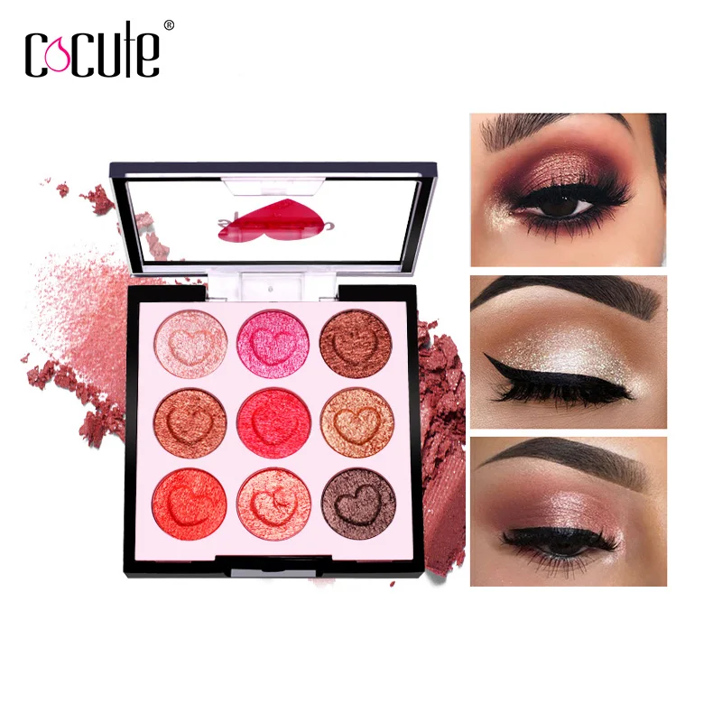 9 Colors Shimmer Eyeshadow Palette Glitter Pressed Eye Shadow Peach Pigment Love Heart Eyeshadow Makeup Cosmetics
9 Colors Shimmer Eyeshadow Palette Glitter Pressed Eye Shadow Peach Pigment Love Heart Eyeshadow Makeup Cosmetics