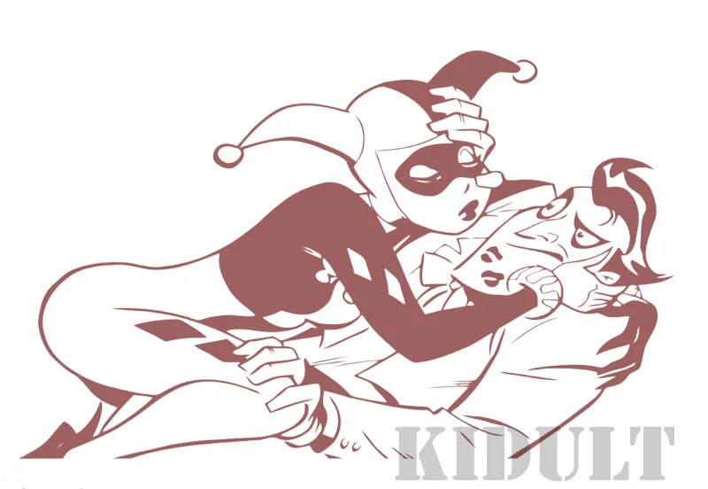 Джокер и Харли Квинн настенные наклейки DC Marvel Comics Superhero виниловые украшения