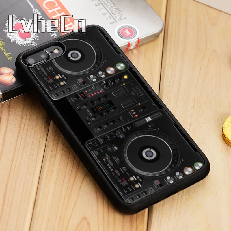 LvheCn DJ контроллер палубный плеер чехол для телефона iPhone 5 6 s 7 8 plus 11 12 Pro X XR XS Max Samsung