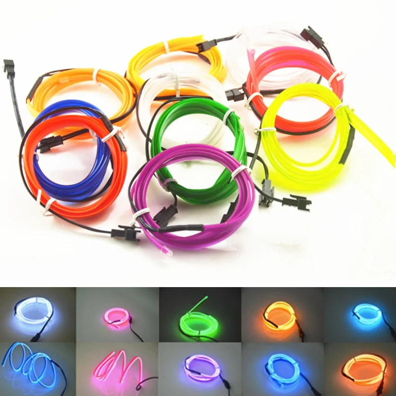 Unusual 1m Car Styling Flexible Neon Light Glow EL Wire Strip LED Neon Lights Car waterproof led Decoration strip
Unusual 1m Car Styling Flexible Neon Light Glow EL Wire Strip LED Neon Lights Car waterproof led Decoration strip