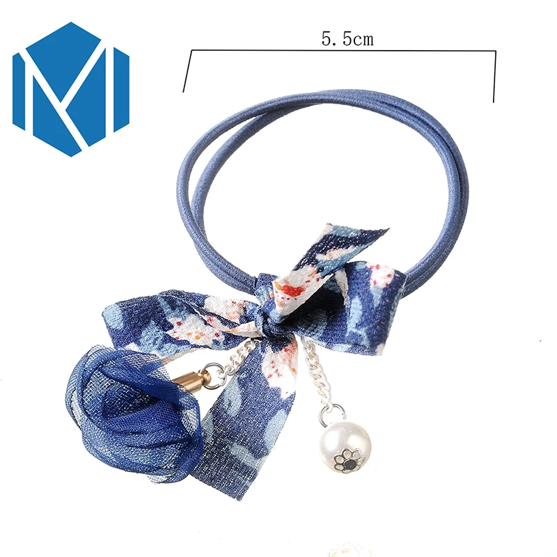 New Women Elastic Hair Bands Accessories Ponytail Holders Gum Girls Flower Rope Tie Rubber Band Scrunchy Female Ribbon | Аксессуары для