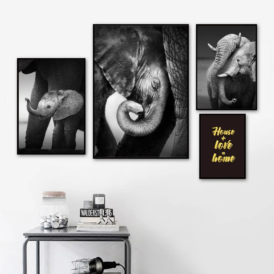 Baby Elephant With Mum Wall Art Canvas Painting Black White Photo Posters And Prints Kids Wall Pictures For Living Room
Baby Elephant With Mum Wall Art Canvas Painting Black White Photo Posters And Prints Kids Wall Pictures For Living Room