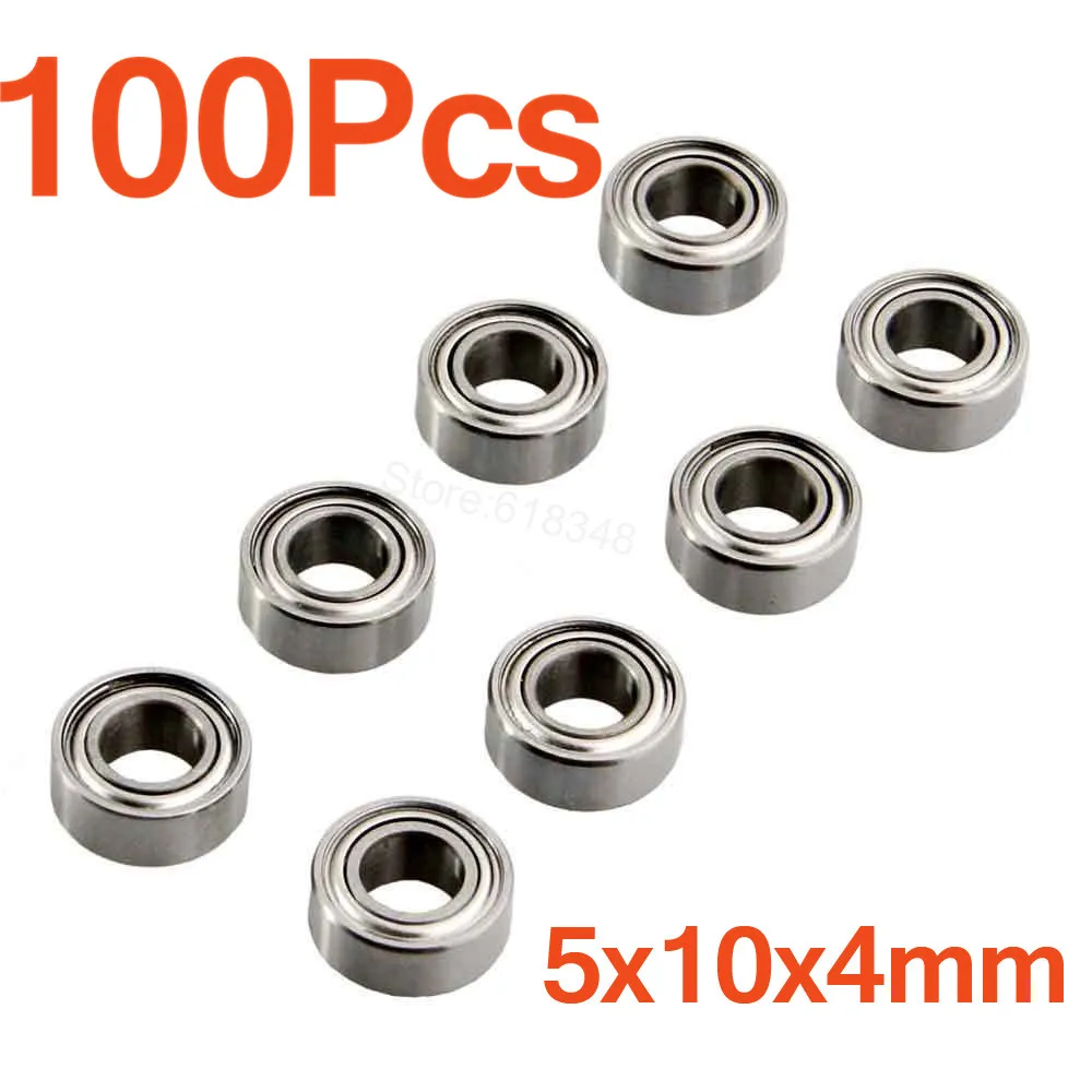 100pcs Metal Shield Ball Bearing 5x10x4mm For Traxxas HPI Associated Tamiya Kyosho Axial Redcat RC Model Car Parts Heli Airplane
100pcs Metal Shield Ball Bearing 5x10x4mm For Traxxas HPI Associated Tamiya Kyosho Axial Redcat RC Model Car Parts Heli Airplane