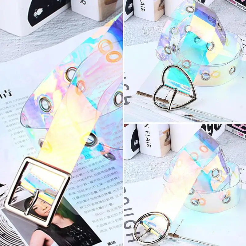 2018 New Fashion Cute Transparent Waist Belt Laser Metal Buckle Female Women Girls Belt Waistband Punk Leather Belts Cinto
2018 New Fashion Cute Transparent Waist Belt Laser Metal Buckle Female Women Girls Belt Waistband Punk Leather Belts Cinto