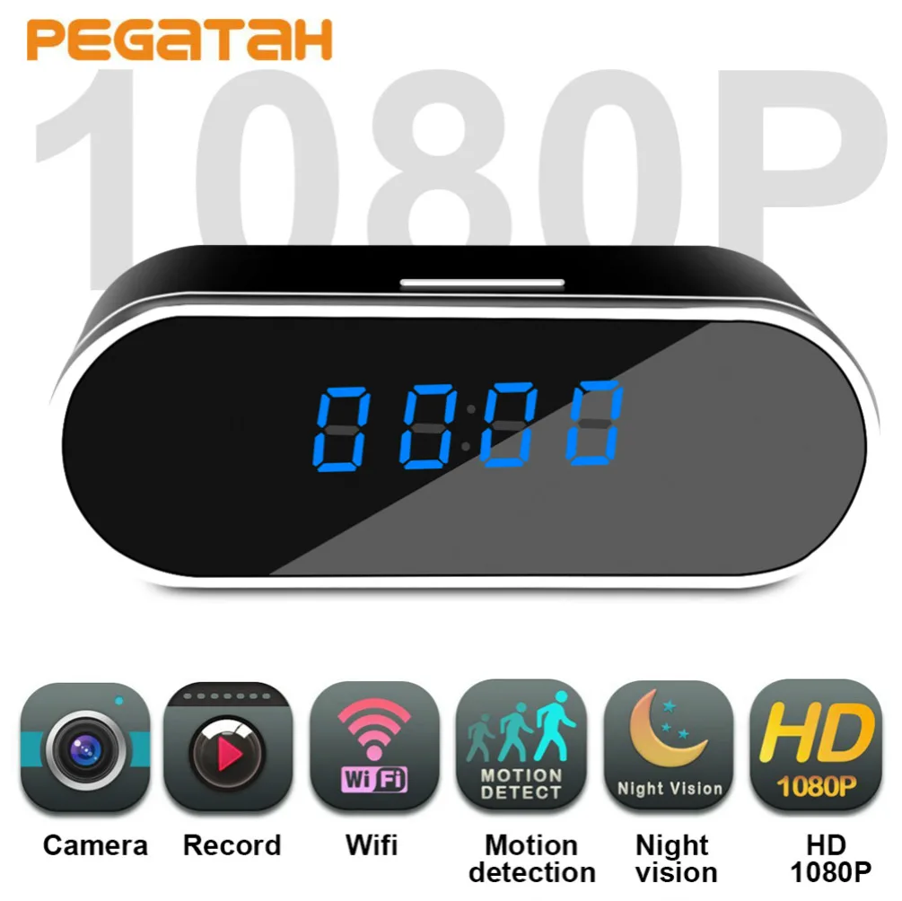 1080P HD Mini wifi camera micro Table clock IP video surveillance home security Cameras Alarm P2P wireless cctv camera
1080P HD Mini wifi camera micro Table clock IP video surveillance home security Cameras Alarm P2P wireless cctv camera