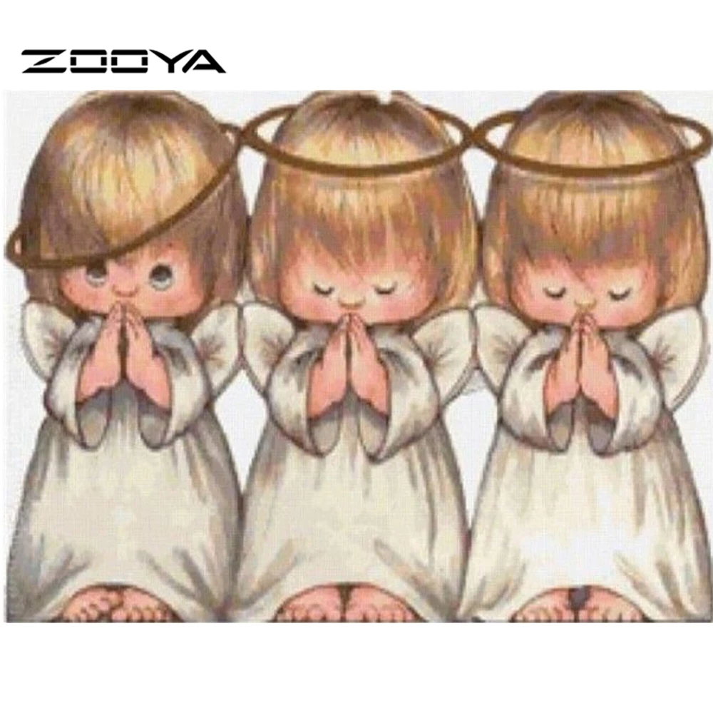 ZOOYA Cross Stitch Diamond Painting Rhinestone Embroidery Resin Set Canvas Craft Fabric Mosaic Handcraft Three Small Angel F459
ZOOYA Cross Stitch Diamond Painting Rhinestone Embroidery Resin Set Canvas Craft Fabric Mosaic Handcraft Three Small Angel F459