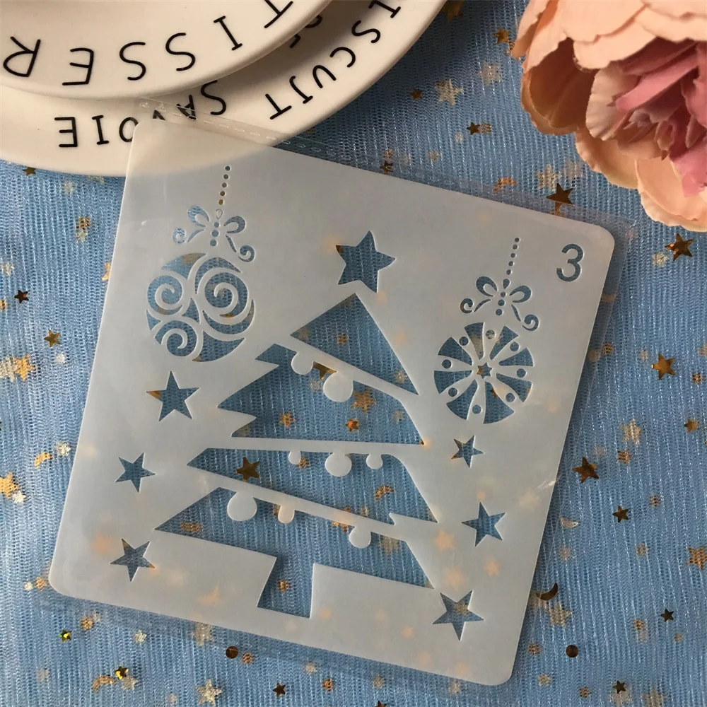 New 13cm Christmas Tree DIY Ball Layering Stencils Painting Scrapbook Coloring Embossing Album Decorative Paper Card Template
New 13cm Christmas Tree DIY Ball Layering Stencils Painting Scrapbook Coloring Embossing Album Decorative Paper Card Template