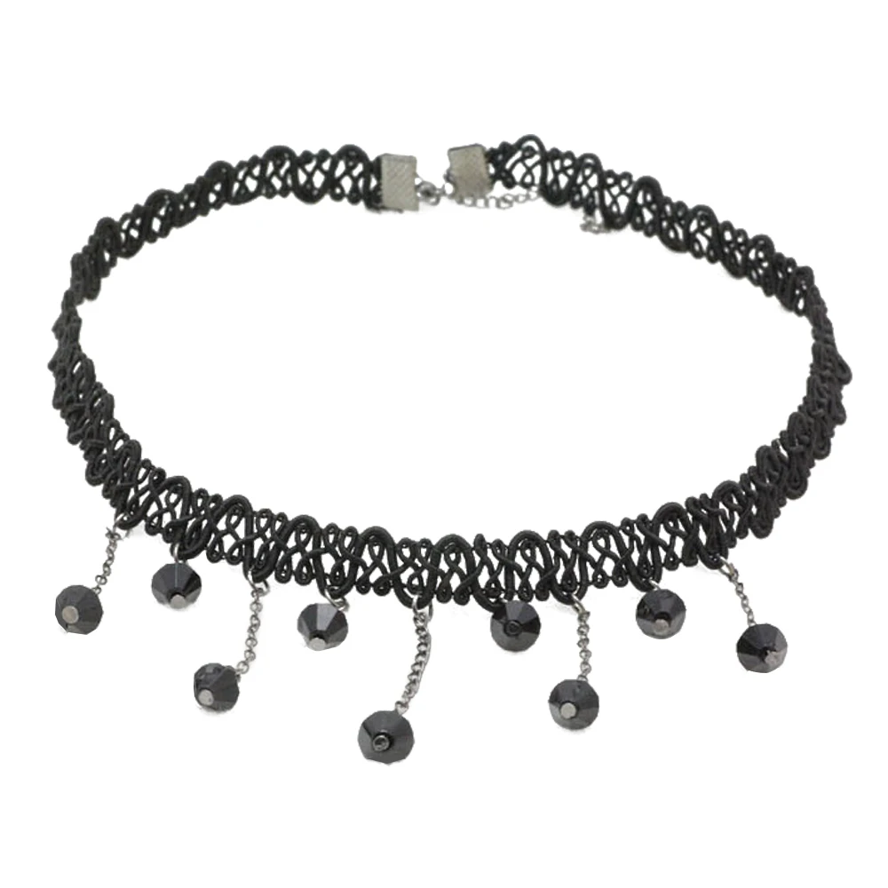 Fashion Water-drop Design Pendants Short Knit Hook Flower Necklace Turque Decor | Украшения и аксессуары