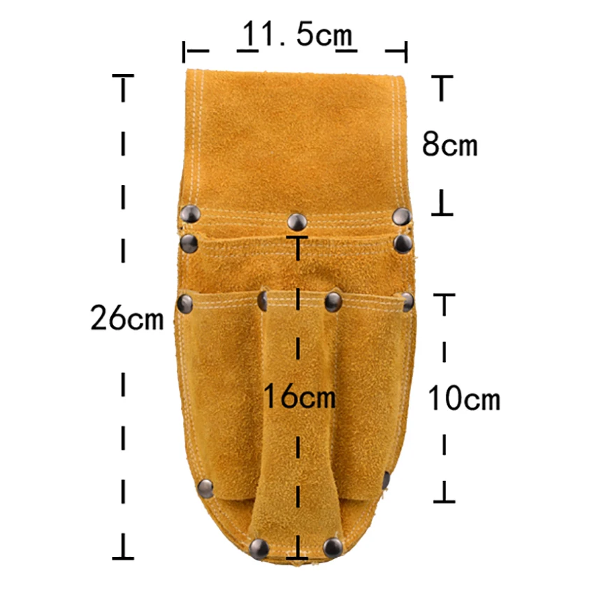 Прочный кожаный плотник для инструментов электрика поясная сумка на ремень