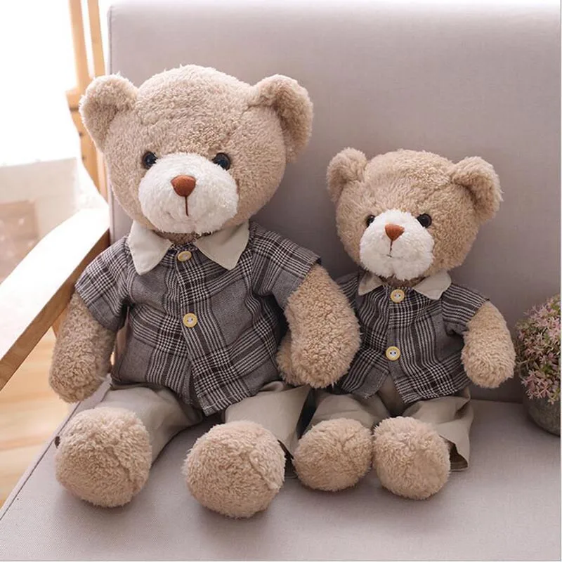 New Style Couple Teddy Bear With Clothe Plush Toy Soft Plush Doll Bear Toy Children Birthday Gift
New Style Couple Teddy Bear With Clothe Plush Toy Soft Plush Doll Bear Toy Children Birthday Gift