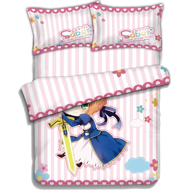 Japanese Anime fate stay night- saber Bed sheets Bedding Sheet Bedding Sets Bedcover Quilt Cover Pillow Case 4PCS
Japanese Anime fate stay night- saber Bed sheets Bedding Sheet Bedding Sets Bedcover Quilt Cover Pillow Case 4PCS