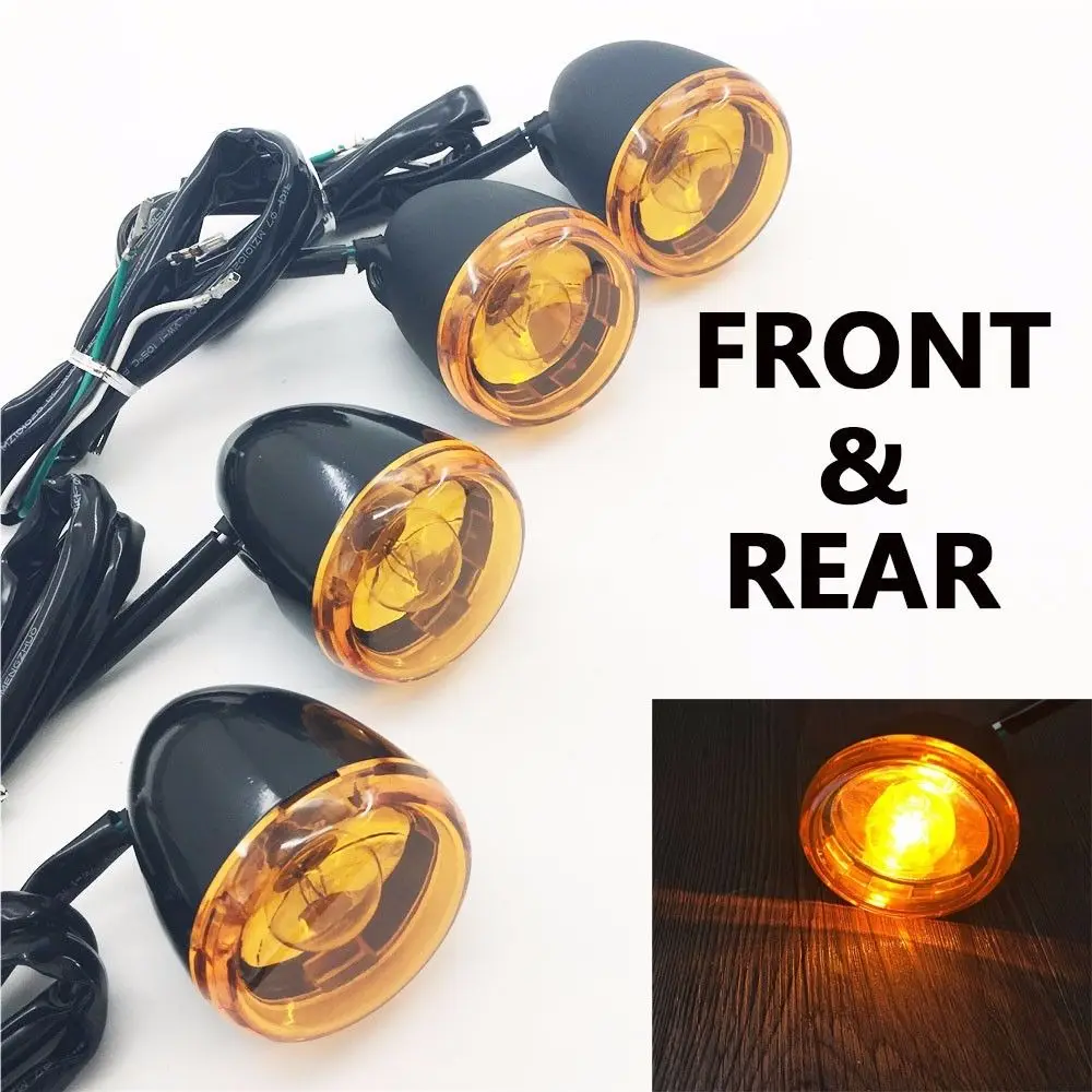 Motorcycle black front + Rear Turn Signal Light For harley XL883 XL1200 Sportster custom 1992-2016
Motorcycle black front + Rear Turn Signal Light For harley XL883 XL1200 Sportster custom 1992-2016