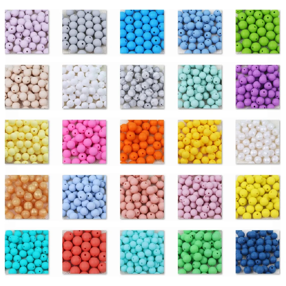 TYRY.HU 10 pieces Silicone Round Beads 9mm Baby Teething Chewed Beads Necklace Pacifier Chain Bracelet Making Jewelry BPA Free
TYRY.HU 10 pieces Silicone Round Beads 9mm Baby Teething Chewed Beads Necklace Pacifier Chain Bracelet Making Jewelry BPA Free