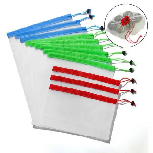 12pcs/15pcs Reusable Mesh Produce Bags Washable Eco Friendly Bags for Grocery Shopping Storage Toys Fruit Vegetable Storage Bag
12pcs/15pcs Reusable Mesh Produce Bags Washable Eco Friendly Bags for Grocery Shopping Storage Toys Fruit Vegetable Storage Bag