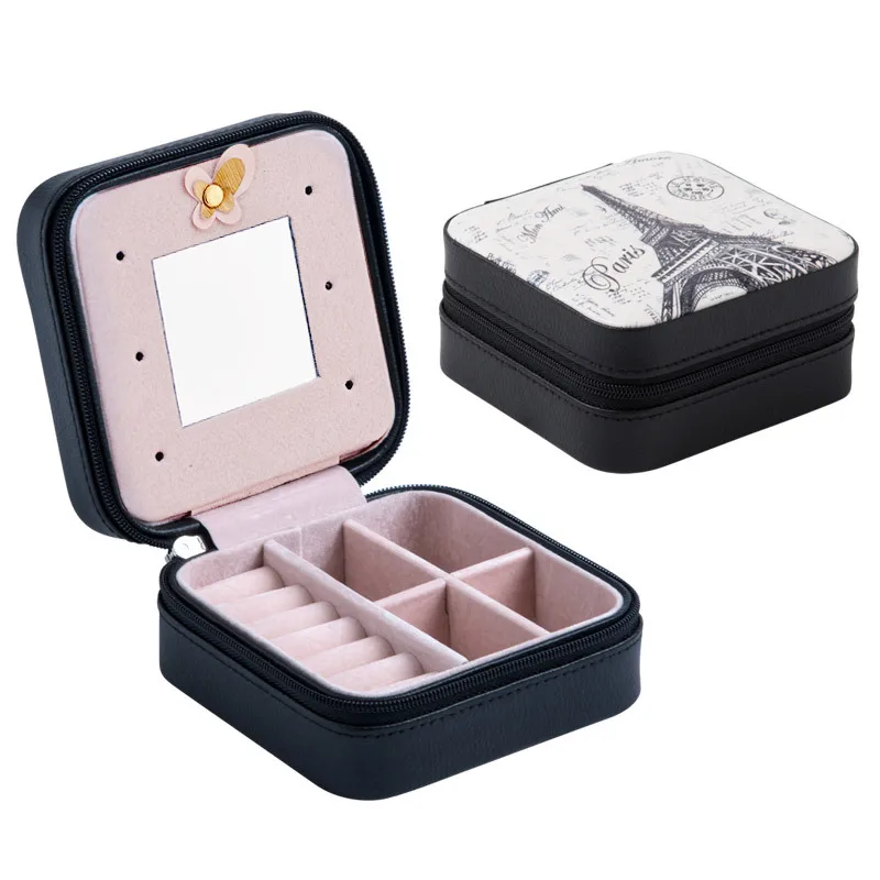 Portable Travel Jewelry Case with Mirror Gift Box For Girl Small Jewellery Box Zipper Leather Jewelry Storage Organizer Casket
Portable Travel Jewelry Case with Mirror Gift Box For Girl Small Jewellery Box Zipper Leather Jewelry Storage Organizer Casket