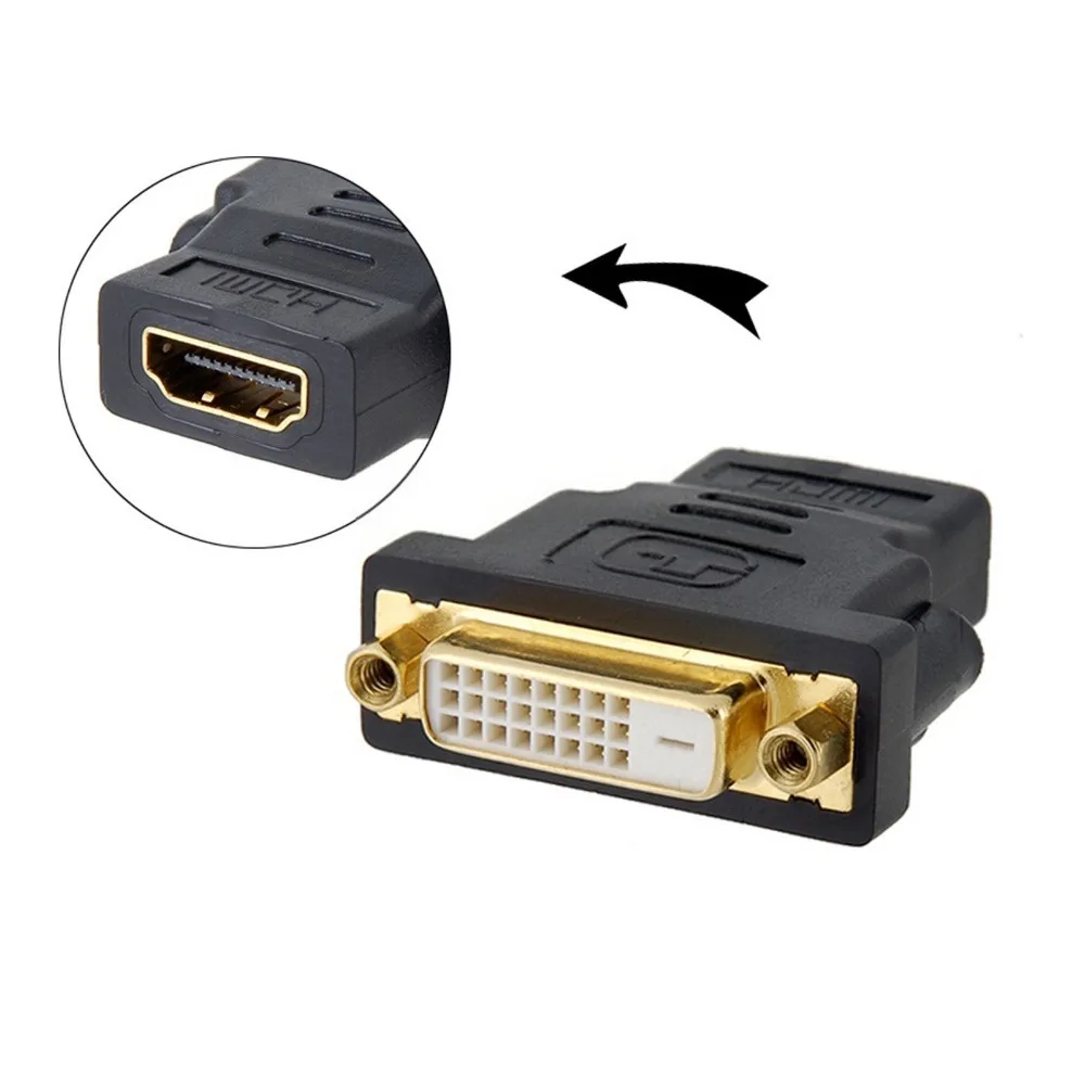 Совместимый с HDMI переходник с гнездом на гнездо DVI золотой разъем для монитора ПК
Совместимый с HDMI переходник с гнездом на гнездо DVI золотой разъем для монитора ПК