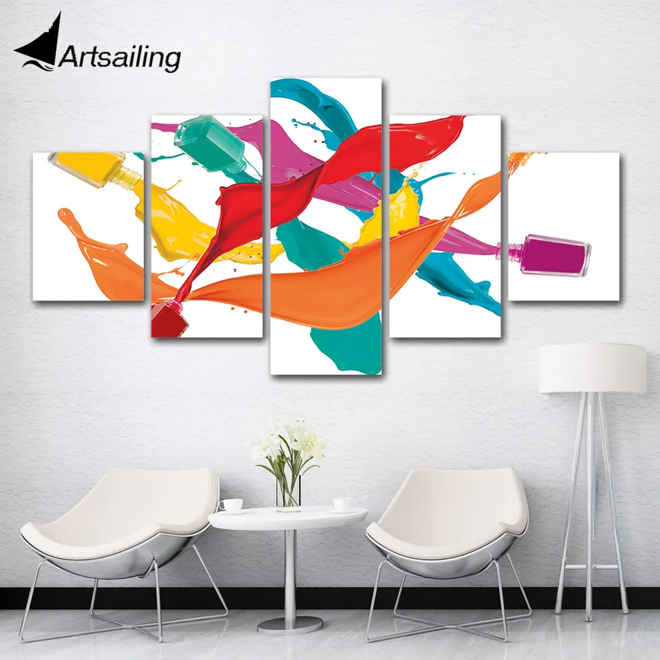 ArtSailing 5 piece canvas painting Colorful nail polish home decor wall art Picture for living room print and Poster artwork
ArtSailing 5 piece canvas painting Colorful nail polish home decor wall art Picture for living room print and Poster artwork