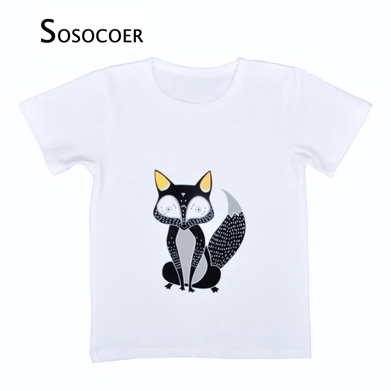 SOSOCOER Boys Girls Short-sleeve T-shirts Cartoon Fox Bear Deer Owl Kids T Shirt Baby Clothes Summer Brand Boy Girl Clothing
SOSOCOER Boys Girls Short-sleeve T-shirts Cartoon Fox Bear Deer Owl Kids T Shirt Baby Clothes Summer Brand Boy Girl Clothing