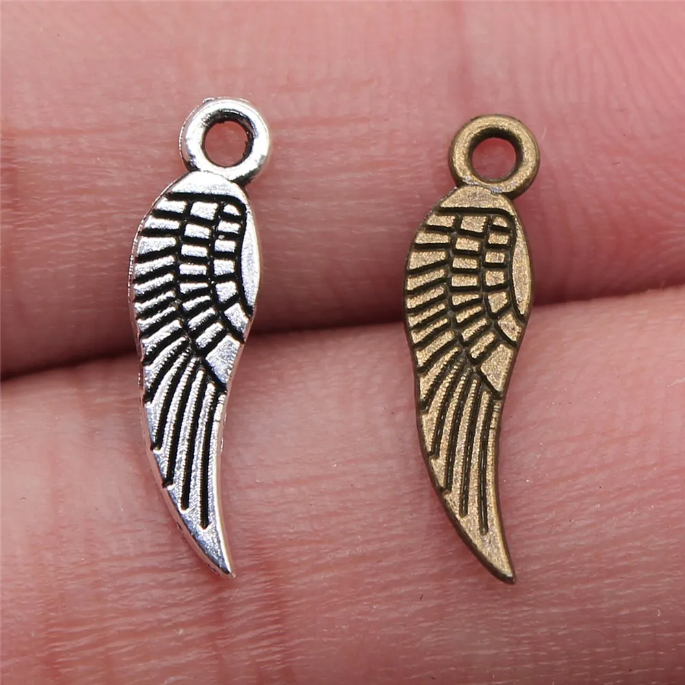 WYSIWYG 50pcs 19mm Small Angel Wing Charms Alloy DIY For Bracelet Necklace For Making Jewelry
WYSIWYG 50pcs 19mm Small Angel Wing Charms Alloy DIY For Bracelet Necklace For Making Jewelry