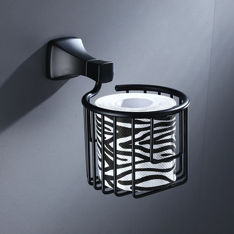Black Paper Box Tissue Roll Holder Round Base Brushed Toilet Paper Holder Bathroom Accessories Products
Black Paper Box Tissue Roll Holder Round Base Brushed Toilet Paper Holder Bathroom Accessories Products