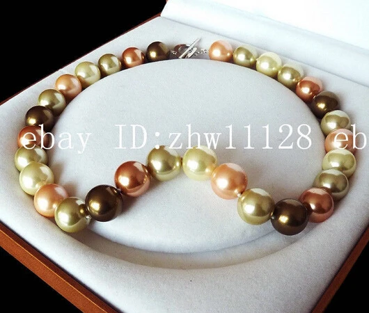 Natural AAA+ 14mm luxury fashion mix color south sea shell pearl necklace 18'' AAA style Fine Noble real Natural free shipping
Natural AAA+ 14mm luxury fashion mix color south sea shell pearl necklace 18'' AAA style Fine Noble real Natural free shipping