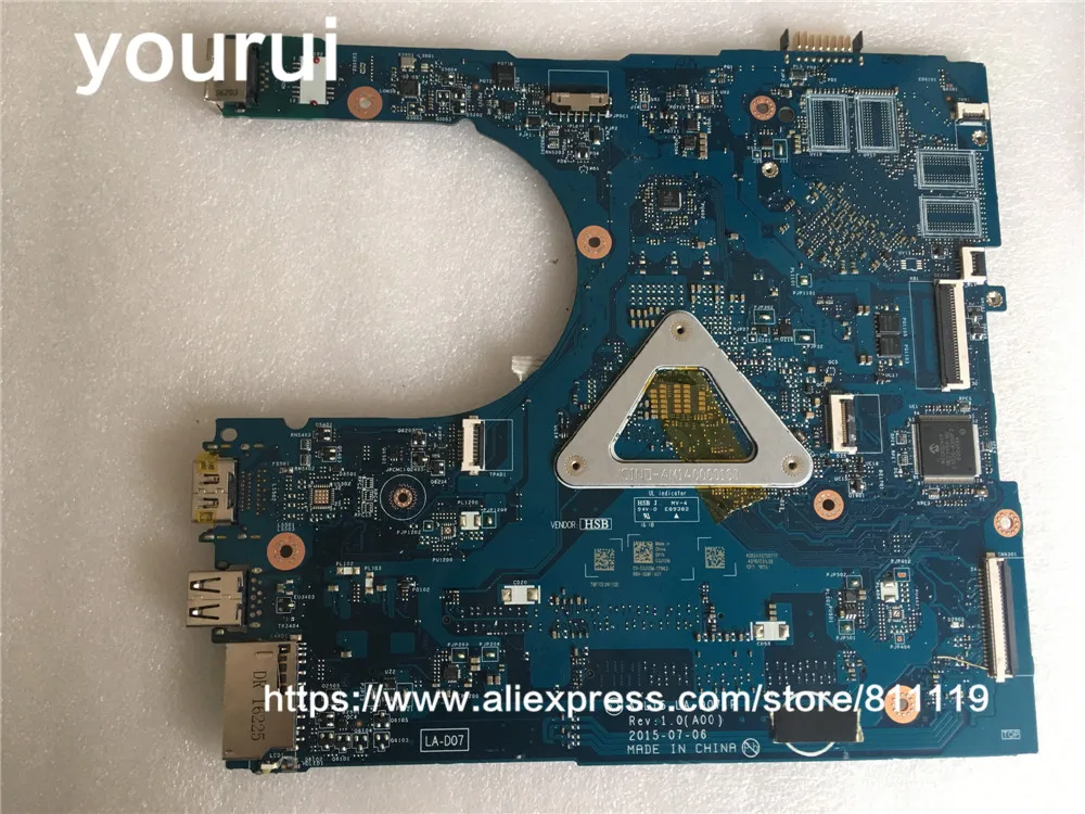 yourui 3JXDM 03JXDM CN-03JXDM For Inspiron 15 5559 i5559 Laptop Motherboard 15-5559 15.6" w/ Core I5-6200u DDR3L works
yourui 3JXDM 03JXDM CN-03JXDM For Inspiron 15 5559 i5559 Laptop Motherboard 15-5559 15.6" w/ Core I5-6200u DDR3L works