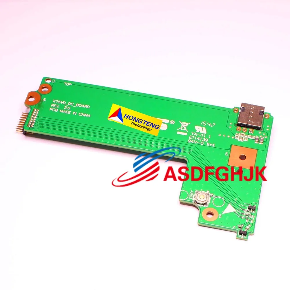 DC Power Jack Button Switch Board FOR Asus X75A X75VD F75VD X75VB X75VC R704VC 100% TESED OK | Компьютеры и офис