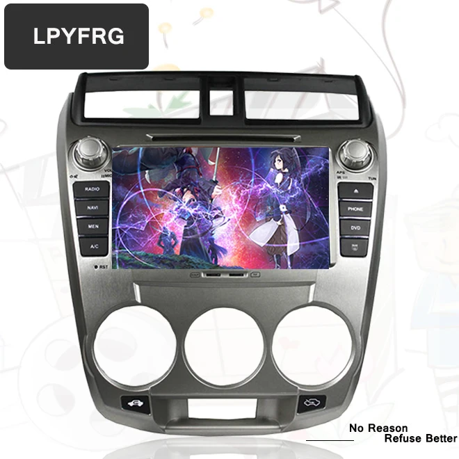 Oem 2 din GPS dvd плеер для Honda City 2010 2013 Авторадио Навигация головное устройство