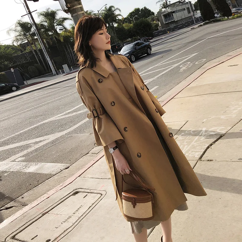 Women Casual Solid Color Double Breasted Outwear Sashes Office Coat Chic Epaulet Design Long Trench Spring Autumn Winter
Women Casual Solid Color Double Breasted Outwear Sashes Office Coat Chic Epaulet Design Long Trench Spring Autumn Winter