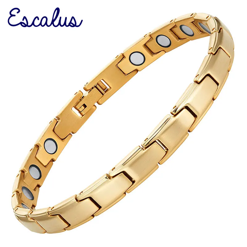 Escalus Luxury Magnetic Gold Color Stainless Steel Women Bracelet Ladies Jewelry Healing Bracelets & Bangle Wristband Charm
Escalus Luxury Magnetic Gold Color Stainless Steel Women Bracelet Ladies Jewelry Healing Bracelets & Bangle Wristband Charm