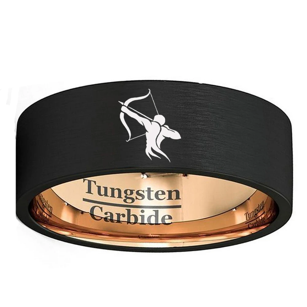 Wholesale Zodiac Ring Black with Rose Gold Color Tungsten Wedding Band 1pcs of Each Constellation
Wholesale Zodiac Ring Black with Rose Gold Color Tungsten Wedding Band 1pcs of Each Constellation