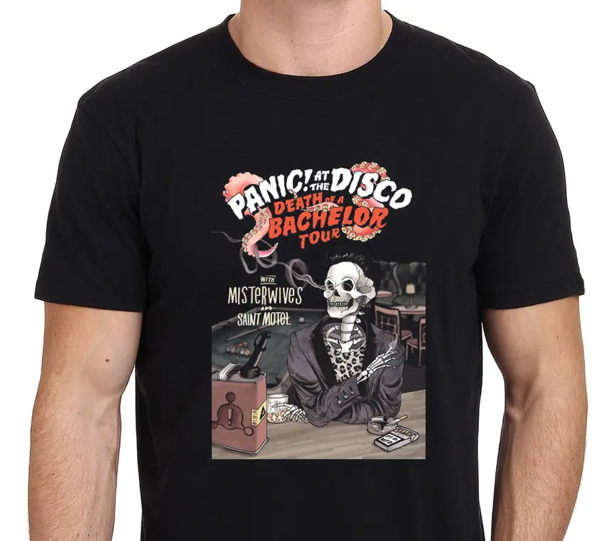 Men High Quality Cotton Men T-Shirt High Quality Panic At The Disco Death Of A Bachelor Tour 2019 Men T-Shirt Casual Tee shirts
Men High Quality Cotton Men T-Shirt High Quality Panic At The Disco Death Of A Bachelor Tour 2019 Men T-Shirt Casual Tee shirts