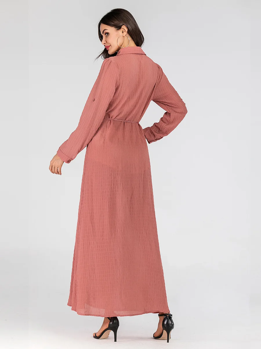 High Waist One-Piece Dress 2019 New Slim Long Style Elegant Woman Dress Female Solid Pink Button Lady Vestidos Dress L Xl Sizes
High Waist One-Piece Dress 2019 New Slim Long Style Elegant Woman Dress Female Solid Pink Button Lady Vestidos Dress L Xl Sizes