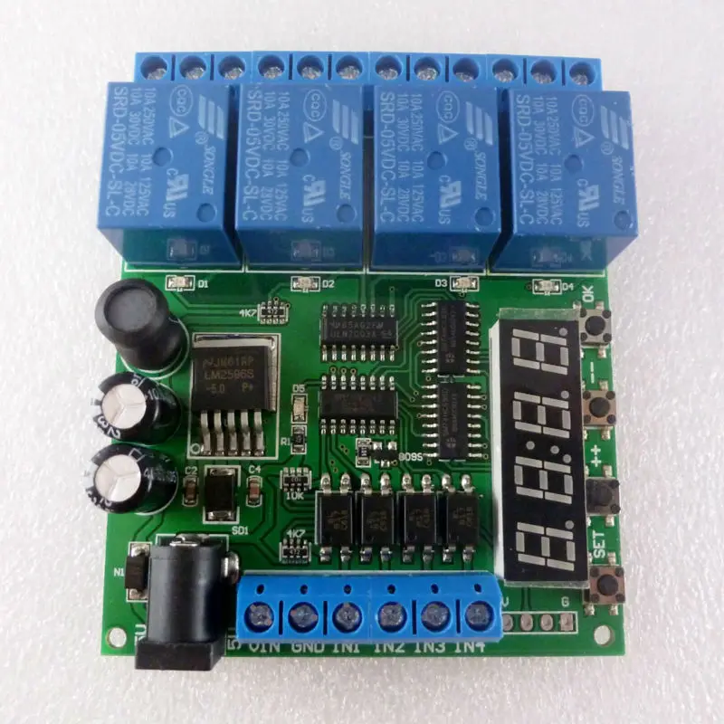 Ce007 dc12v 4ch Многофункциональный релейный модуль с циклической задержкой времени для блокировки и самоблокировки таймерной петли
Ce007 dc12v 4ch Многофункциональный релейный модуль с циклической задержкой времени для блокировки и самоблокировки таймерной петли