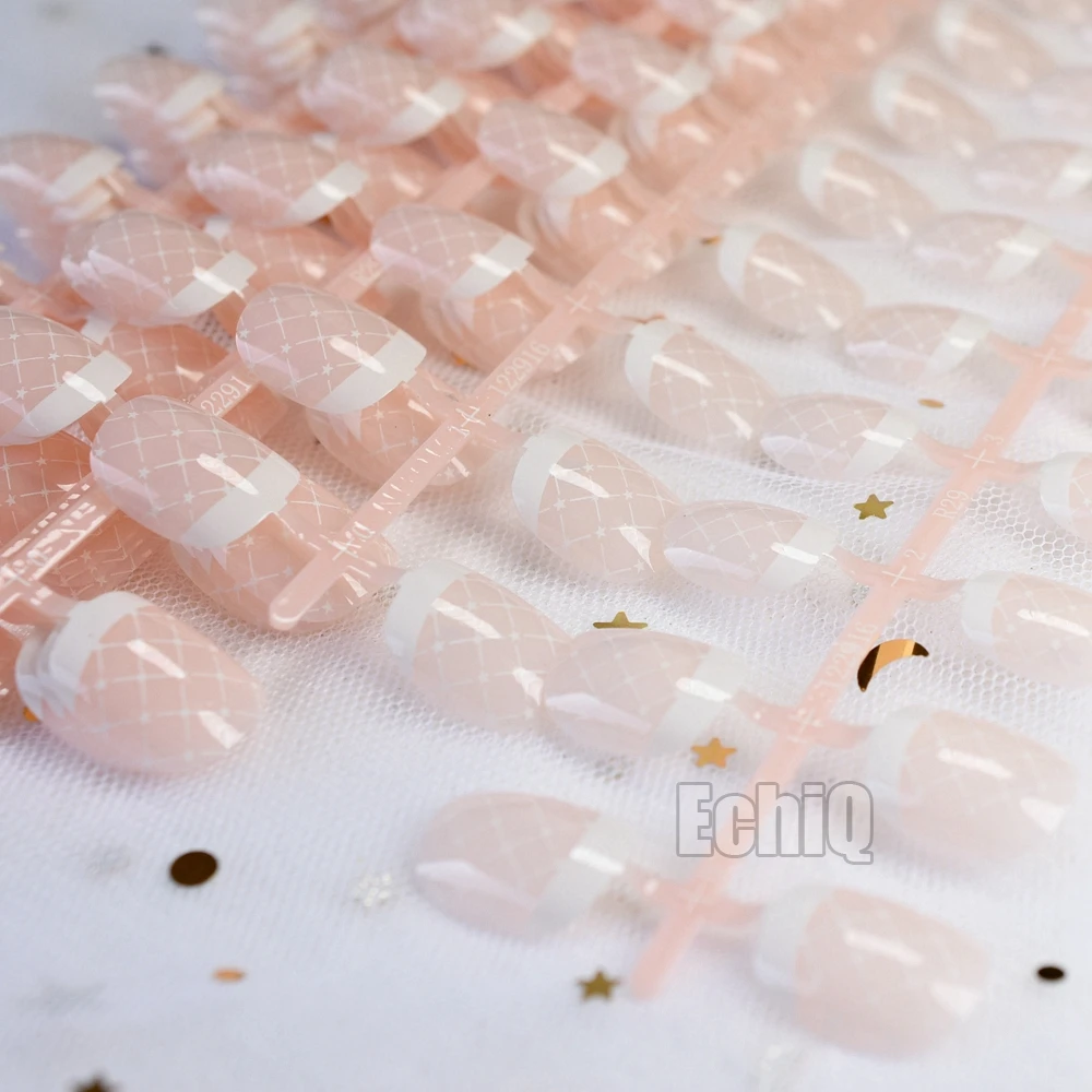 10 Sets Classic French Nails Natural Pink Acrylic Fake Nail Tips Full Cover False Nail Sexy Grid DIY Nail Salon Products N208
10 Sets Classic French Nails Natural Pink Acrylic Fake Nail Tips Full Cover False Nail Sexy Grid DIY Nail Salon Products N208