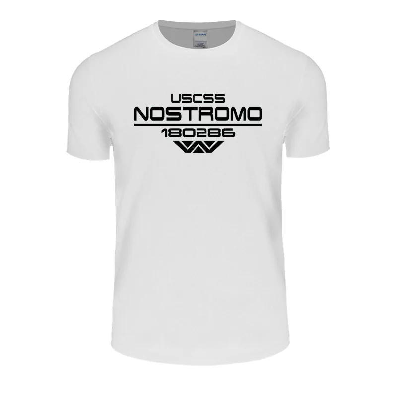 Uscss Nostromo Футболка с принтом хлопковая Прометей чужой Weyland Yutani Мужская футболка
