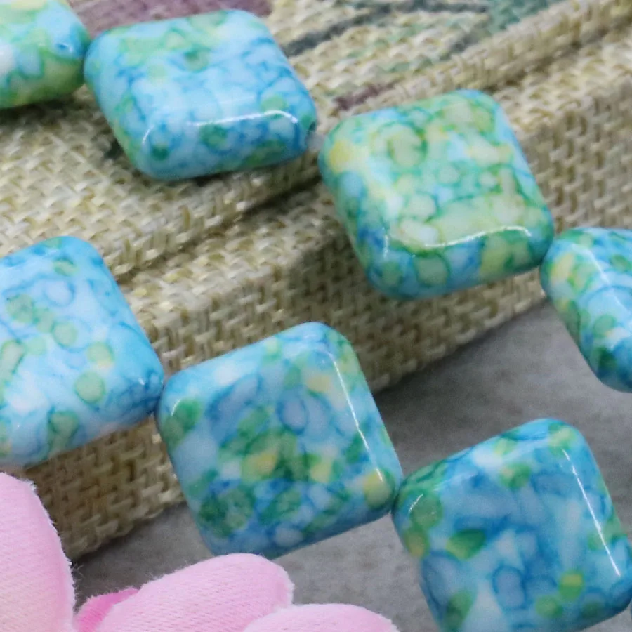 14mm Special Riverstones Rain Flower Rainbow Stones Gems Diagonal Square Loose DIY Beads Crafts Women Jewelry making Accessories
14mm Special Riverstones Rain Flower Rainbow Stones Gems Diagonal Square Loose DIY Beads Crafts Women Jewelry making Accessories