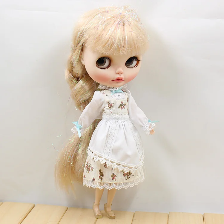 Новое Белое Цветочное платье для 1/6 Blyth AZONE Licca Chole аксессуары одежды кукол костюмы