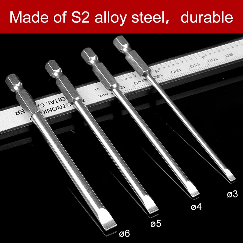 New 4Pcs/Set Magnetic Triangle Head Screwdriver Bits S2 Steel 1/4 Hex Shank 100mm
New 4Pcs/Set Magnetic Triangle Head Screwdriver Bits S2 Steel 1/4 Hex Shank 100mm