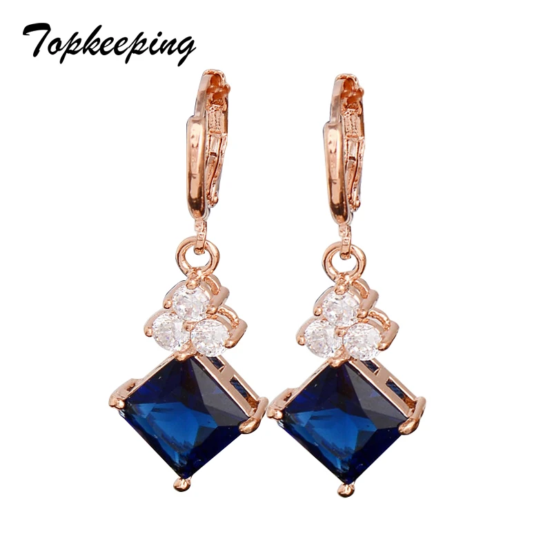 Topkeeping Brand Women New Fashion Jewelry Rose Gold Color Dangle Earrings Rhombus Zirconia Shiny Rhinestone Girls Drop Earrings
Topkeeping Brand Women New Fashion Jewelry Rose Gold Color Dangle Earrings Rhombus Zirconia Shiny Rhinestone Girls Drop Earrings