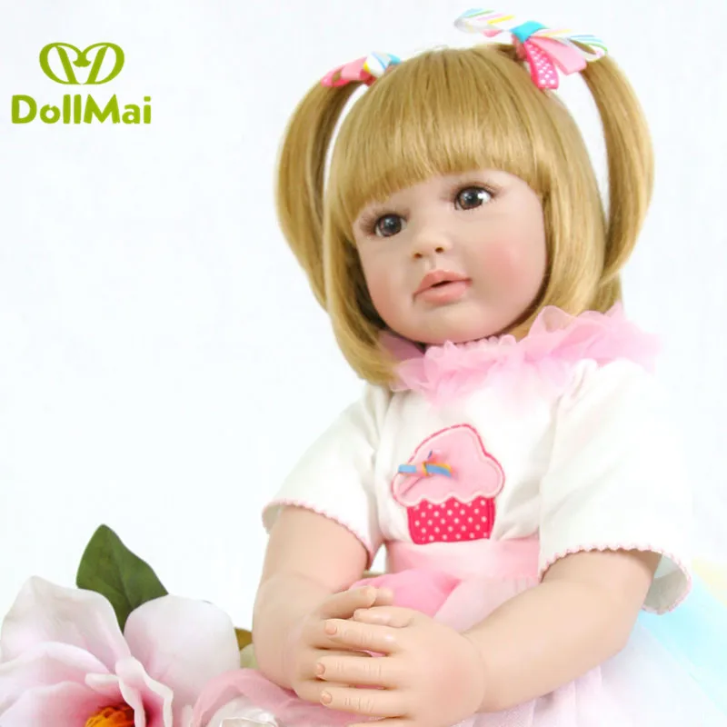DollMai Exquisite Princess Doll blond wig Bebe reborn toddler Girl dolls 24" 60cm silicone reborn baby dolls toys gift
DollMai Exquisite Princess Doll blond wig Bebe reborn toddler Girl dolls 24" 60cm silicone reborn baby dolls toys gift