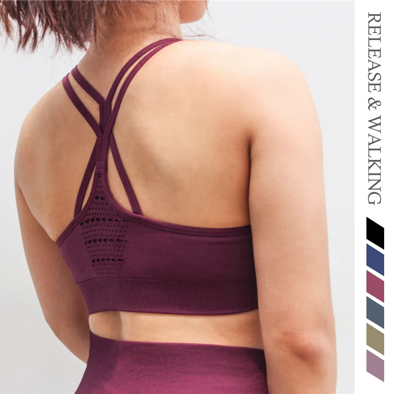 R&W Purple Cross Belt Fitness Anti-sweat Quick Drying Sport Bras for Women Thin Shoulder Strap Yoga Bra Female Underwear
R&W Purple Cross Belt Fitness Anti-sweat Quick Drying Sport Bras for Women Thin Shoulder Strap Yoga Bra Female Underwear