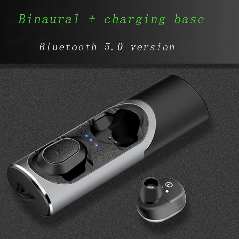Smart Bluetooth 5.0 earphone invisible design Portable binaural Stereo noise cancelling Waterproof Headsets HD call Charging Box
Smart Bluetooth 5.0 earphone invisible design Portable binaural Stereo noise cancelling Waterproof Headsets HD call Charging Box