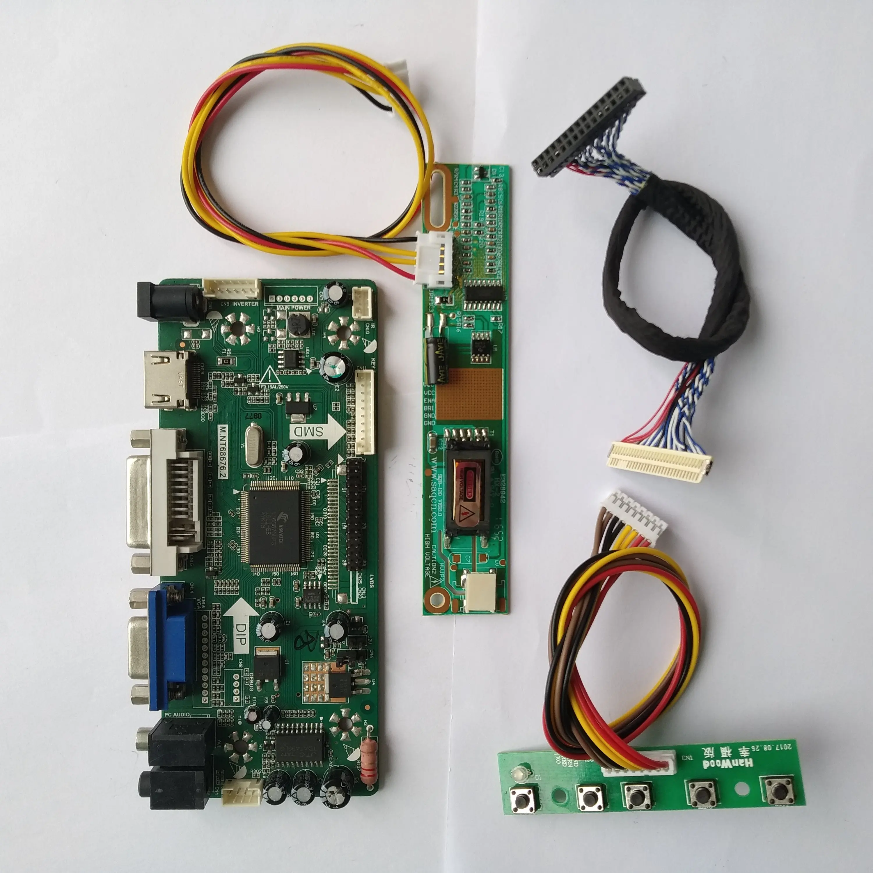 Плата контроллера ЖК драйвера HDMI совместимая с DVI VGA DIY для LP171WP4(TL)(N1)/(TL)(N2) 1440*900