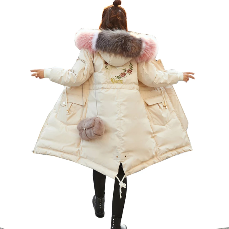 2019Winter Women Coat Jacket Long Down Cotton Parkas Jacket Womens Embroidered Jacket Coats Female Clothing Basic Paragraph Tops
2019Winter Women Coat Jacket Long Down Cotton Parkas Jacket Womens Embroidered Jacket Coats Female Clothing Basic Paragraph Tops